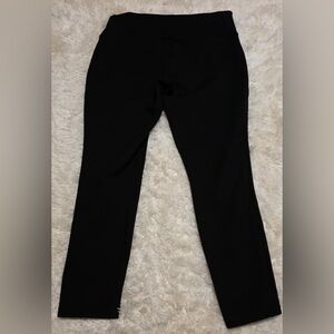 ANA Black Leggings High Rise Size XL x 26 With Tummy Control Band EUC